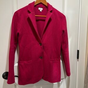 J. Crew Pink Sweater Blazer S